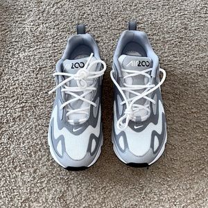 Grey and White Nike Air Max 200